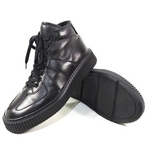PRINCIPE DI BOLOGNA 🇮🇹 MEN'S BLACK SOFT LEATHER COMFORT WINTER BOOTIE